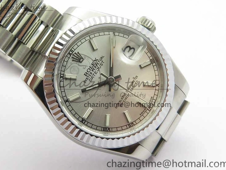 MiroTime 0513 Effortless Datejust 31mm 178274 SS GSF Best Edition Silver Stick Markers Dial on SS President Bracelet SEIKO NH05A 3056